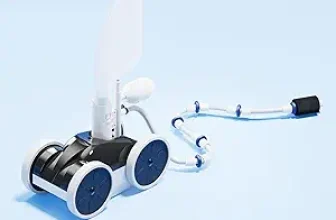 Upgraded 4-Wheel Pool Pressure Side Sweeper