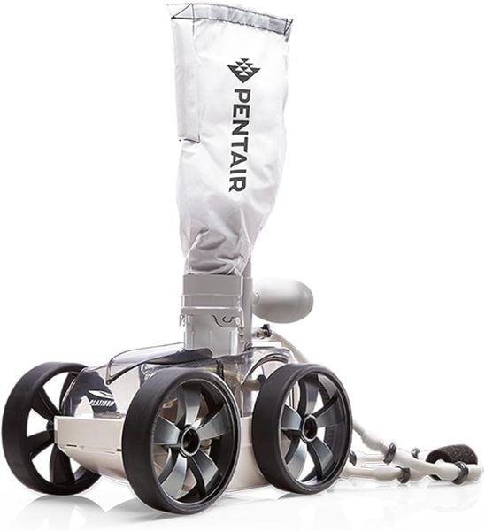 Pentair LL505PM Kreepy Krauly Platinum Pressure-Side Inground Automatic Pool Cleaner, White/Gray