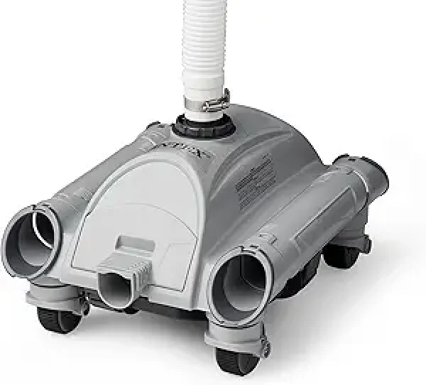 Intex 28001E Above Ground Pool Automatic Pool Cleaner Pressure Side Vacuum Cleaner with 24 Foot 7 Inch Hose for Intex Pools Only w/ a 1.5 Inch Fitting
