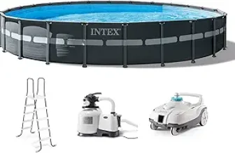 Intex Ultra XTR 24ft Pool w/ Sand Pump & Auto Vacuum