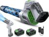 Comchoi Cordless Leaf Blower: 680 CFM, 5 Speeds, 2 Batteries