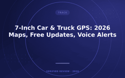 7-Inch Car & Truck GPS: 2026 Maps, Free Updates, Voice Alerts