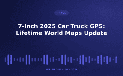 7-Inch 2025 Car Truck GPS: Lifetime World Maps Update