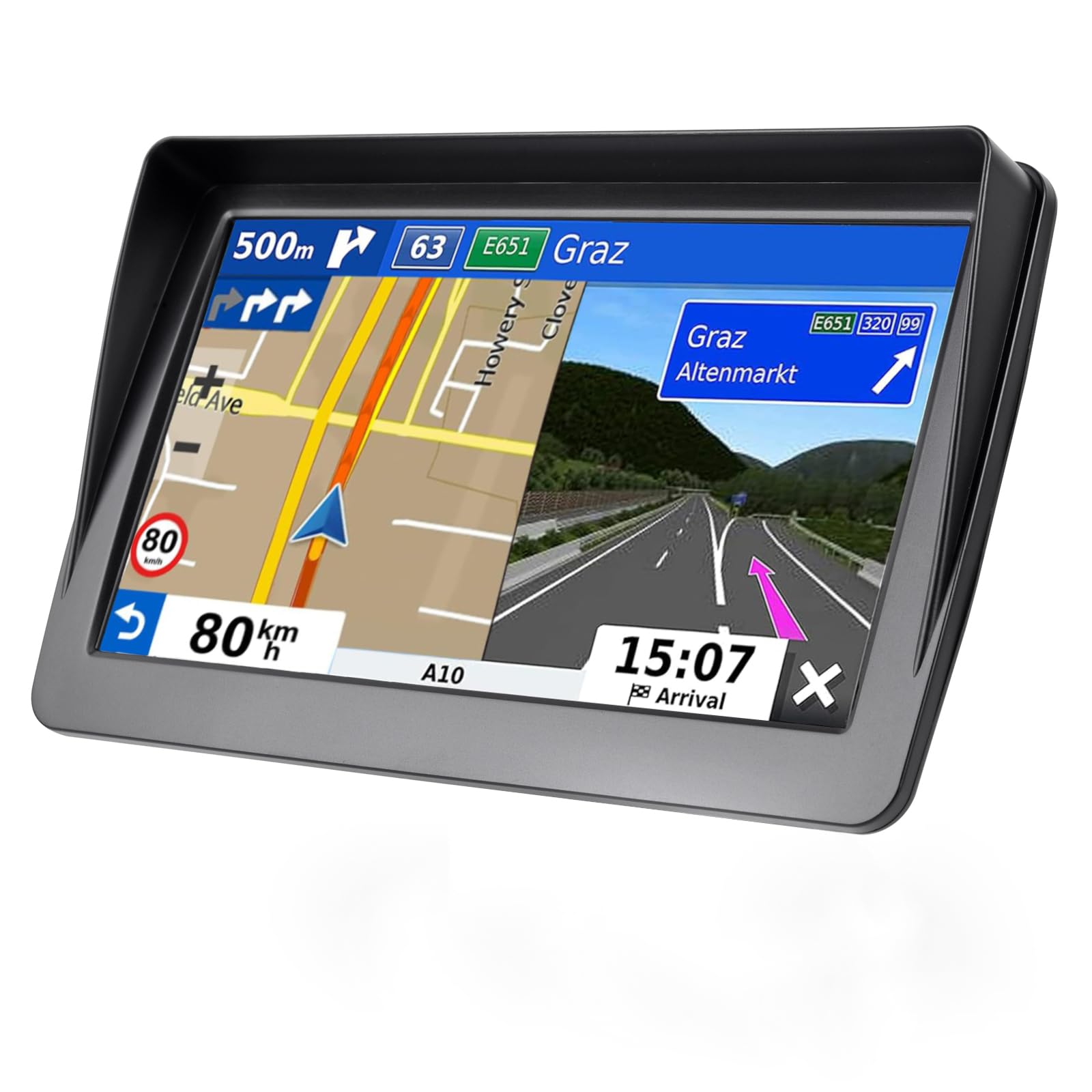 7-Inch GPS Navigator 2025 Maps for Car Truck RV
