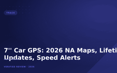 7” Car GPS: 2026 NA Maps, Lifetime Updates, Speed Alerts