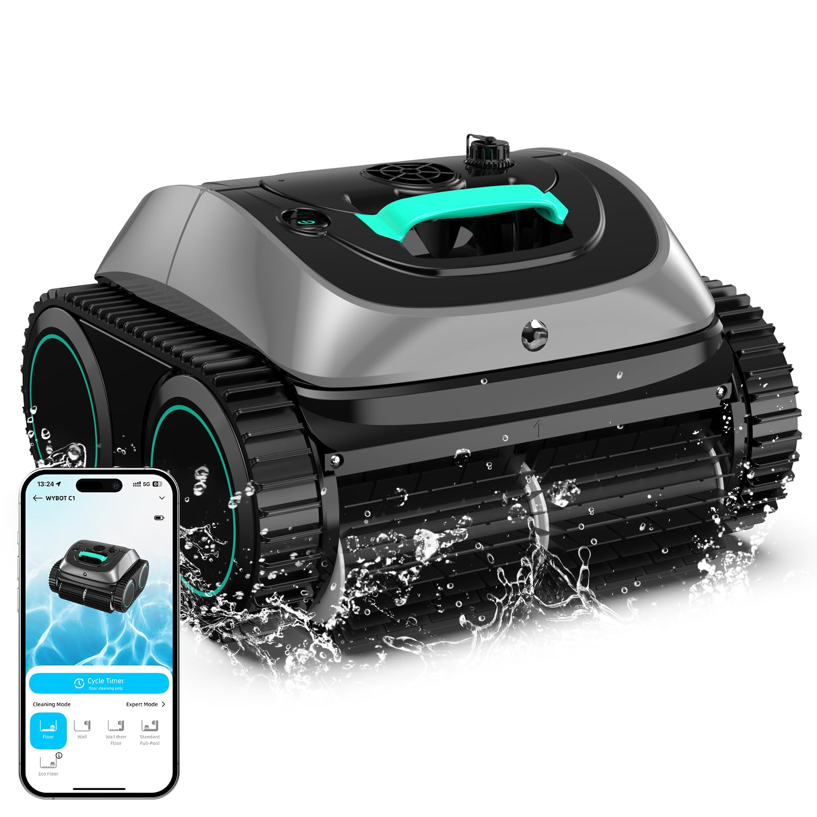 WYBOT C1 2025: Cordless Pool Vacuum, 150min for Inground Pools