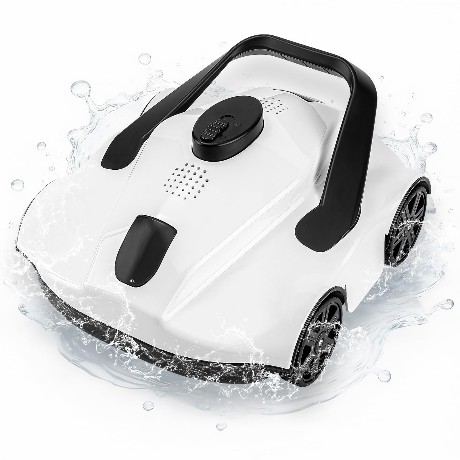 Cordless Robotic Pool Vacuum: 130Min Runtime & Self-Parking