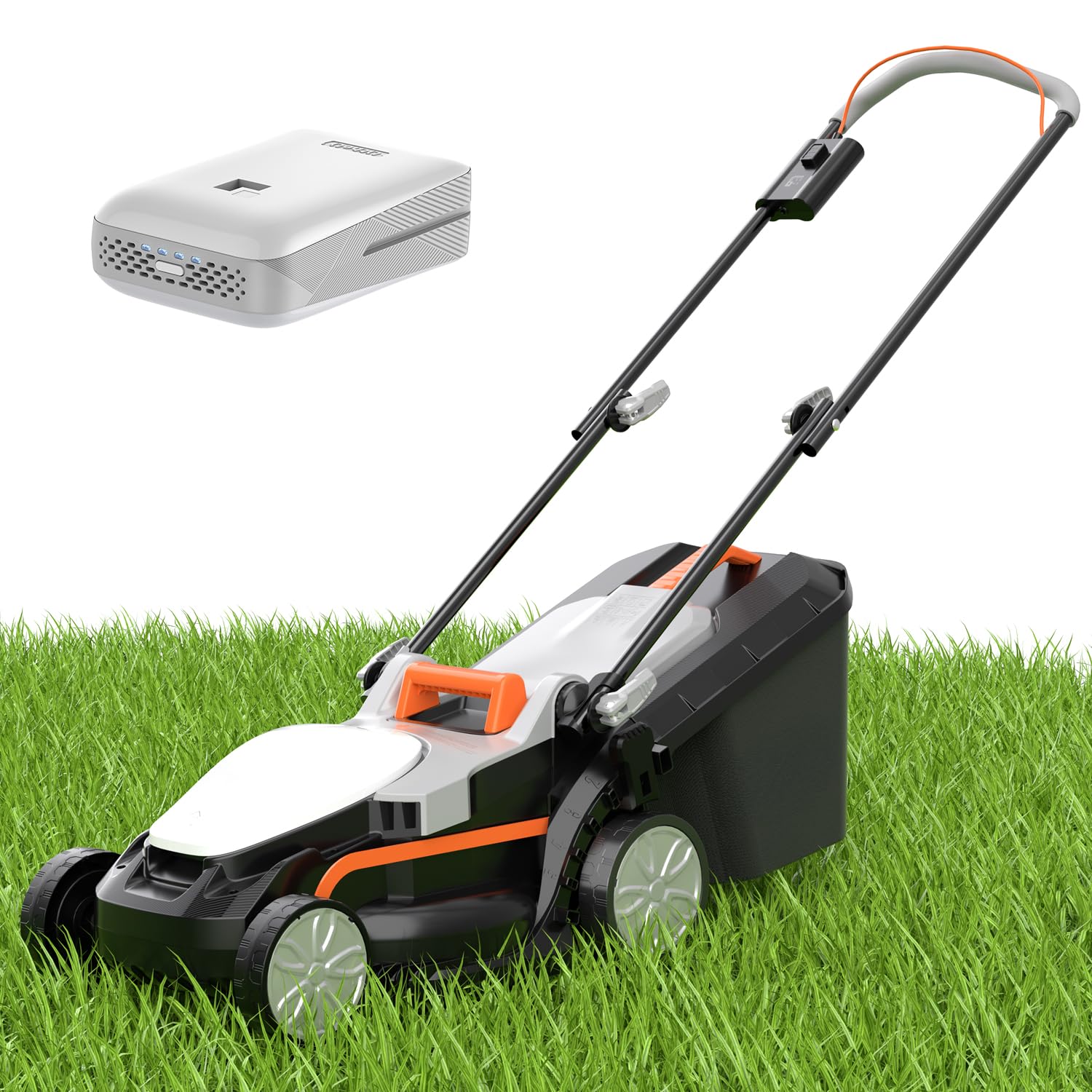 Litheli Cordless Lawn Mower: 1300 Sq Ft, 13.2″ Cut, 4Ah Battery
