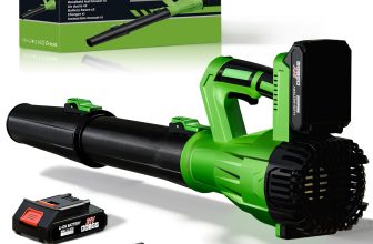 21V 6-Speed Cordless Leaf Blower w/ 2x6Ah Batteries & Charger