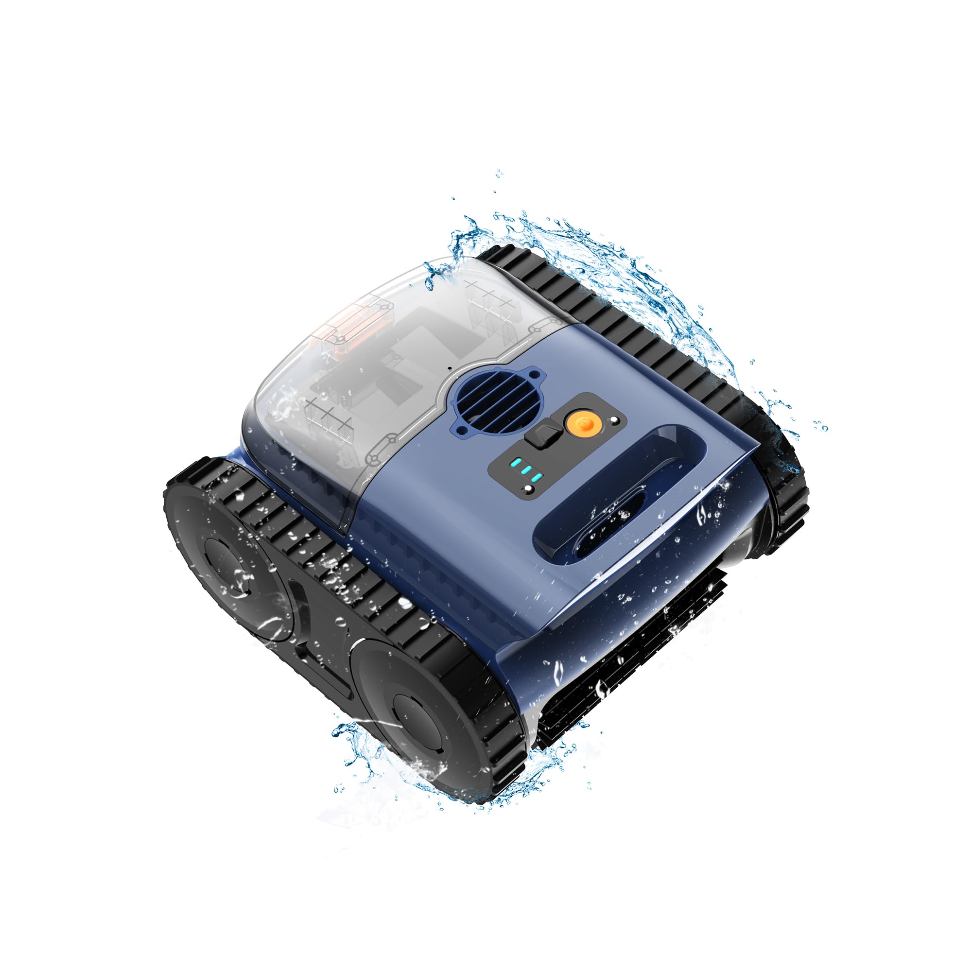 Cordless Robotic Pool Cleaner: 180min for 2150 Sq Ft