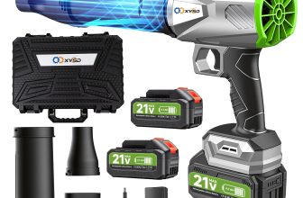 800K RPM Cordless Leaf Blower w/ 2x4500mAh Batteries