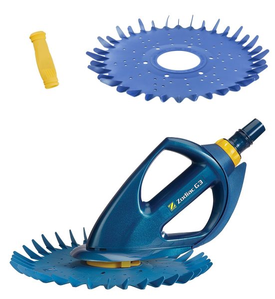 Zodiac Baracuda G3 W03000 Advanced Suction Side Automatic Pool Cleaner with Additional Diaphragm and Finned Disc