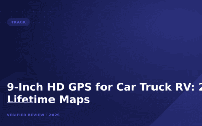 9-Inch HD GPS for Car Truck RV: 2026 Lifetime Maps