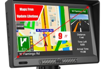 AWESAFE 9" GPS for Car Truck RV: Lifetime Maps + Safety Alerts
