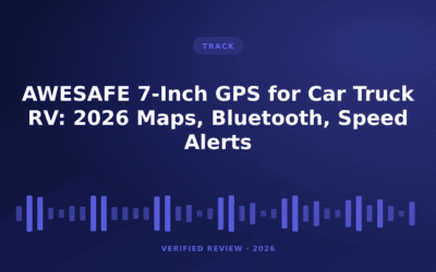 AWESAFE 7-Inch GPS for Car Truck RV: 2026 Maps, Bluetooth, Speed Alerts