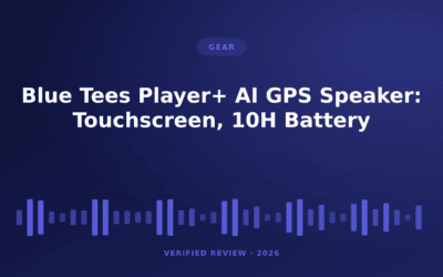 Blue Tees Player+ AI GPS Speaker: Touchscreen, 10H Battery