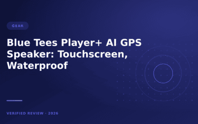 Blue Tees Player+ AI GPS Speaker: Touchscreen, Waterproof