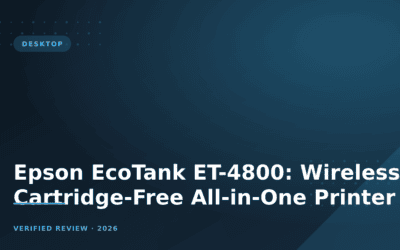 Epson EcoTank ET-4800: Wireless Cartridge-Free All-in-One Printer