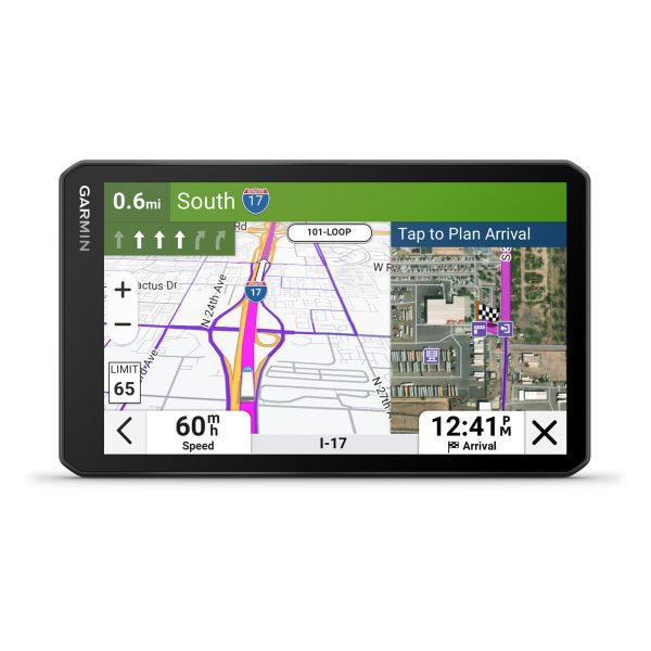 Garmin dezl OTR720, Large 7' GPS Navigator, Custom Truck Routing, Satellite Imagery, Wind Speed, Community-Shared Loading Docks & Parking Availability (Renewed)