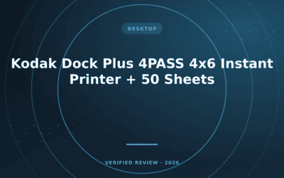 Kodak Dock Plus 4PASS 4×6 Instant Printer + 50 Sheets