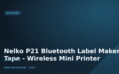 Nelko P21 Bluetooth Label Maker with Tape – Wireless Mini Printer