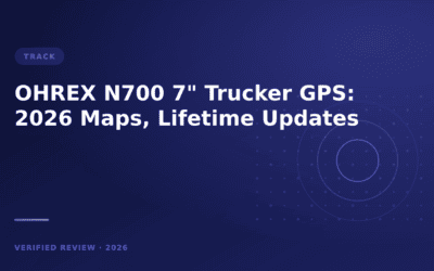 OHREX N700 7″ Trucker GPS: 2026 Maps, Lifetime Updates