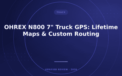 OHREX N800 7″ Truck GPS: Lifetime Maps & Custom Routing