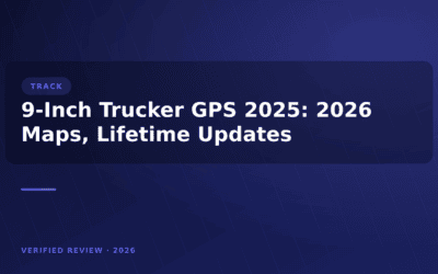 9-Inch Trucker GPS 2025: 2026 Maps, Lifetime Updates