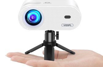 VISSPL 1080P Mini Projector w/ Tripod - Portable Outdoor