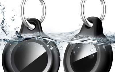 2-Pack Waterproof AirTag Case: Rugged Shockproof Keychain
