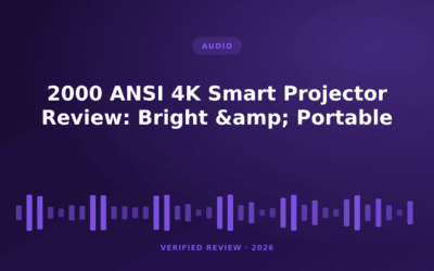 2000 ANSI 4K Smart Projector Review: Bright & Portable