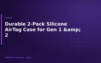 Durable 2-Pack Silicone AirTag Case for Gen 1 & 2 (2026)