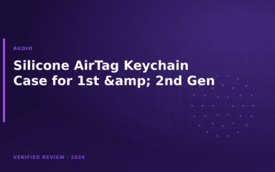 Silicone AirTag Keychain Case for 1st & 2nd Gen (2026)