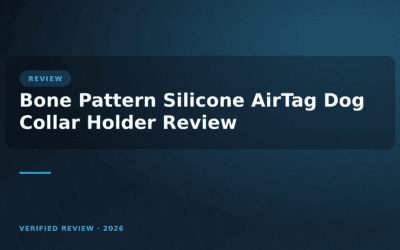Bone Pattern Silicone AirTag Dog Collar Holder Review