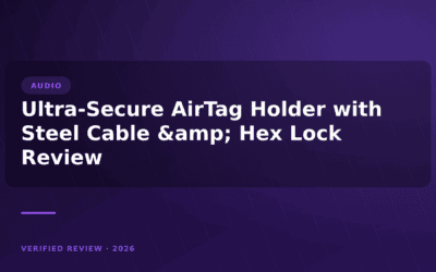 Ultra-Secure AirTag Holder with Steel Cable & Hex Lock Review