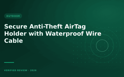 Secure Anti-Theft AirTag Holder with Waterproof Wire Cable