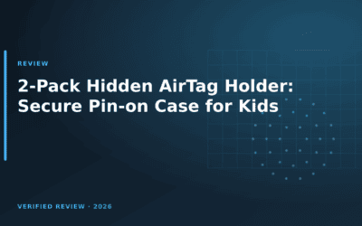 2-Pack Hidden AirTag Holder: Secure Pin-on Case for Kids