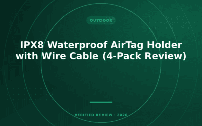 IPX8 Waterproof AirTag Holder with Wire Cable (4-Pack Review)