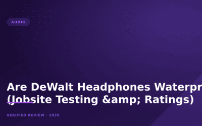 Are DeWalt Headphones Waterproof? (Jobsite Testing & Ratings)