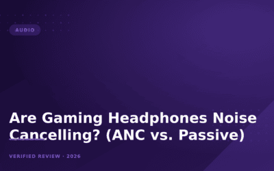 Are Gaming Headphones Noise Cancelling? (ANC vs. Passive)