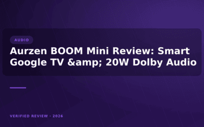 Aurzen BOOM Mini Review: Smart Google TV & 20W Dolby Audio