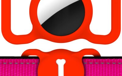 Bone Pattern Silicone AirTag Holder for Dog & Cat Collars