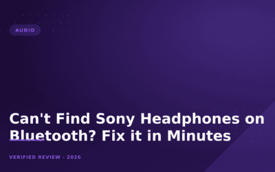 Can’t Find Sony Headphones on Bluetooth? Fix it in Minutes