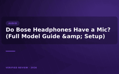 Do Bose Headphones Have a Mic? (Full Model Guide & Setup)