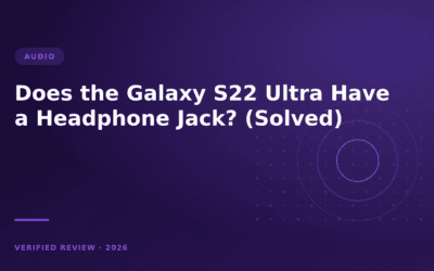 Does the Galaxy S22 Ultra Have a Headphone Jack? (Solved)
