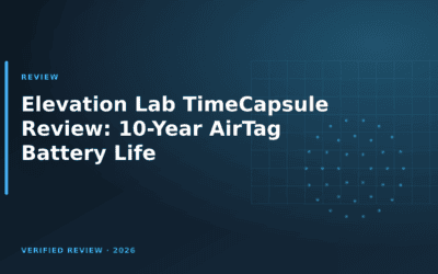 Elevation Lab TimeCapsule Review: 10-Year AirTag Battery Life