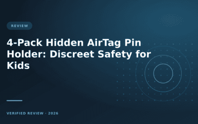 4-Pack Hidden AirTag Pin Holder: Discreet Safety for Kids