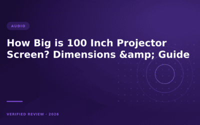 How Big is 100 Inch Projector Screen? Dimensions & Guide