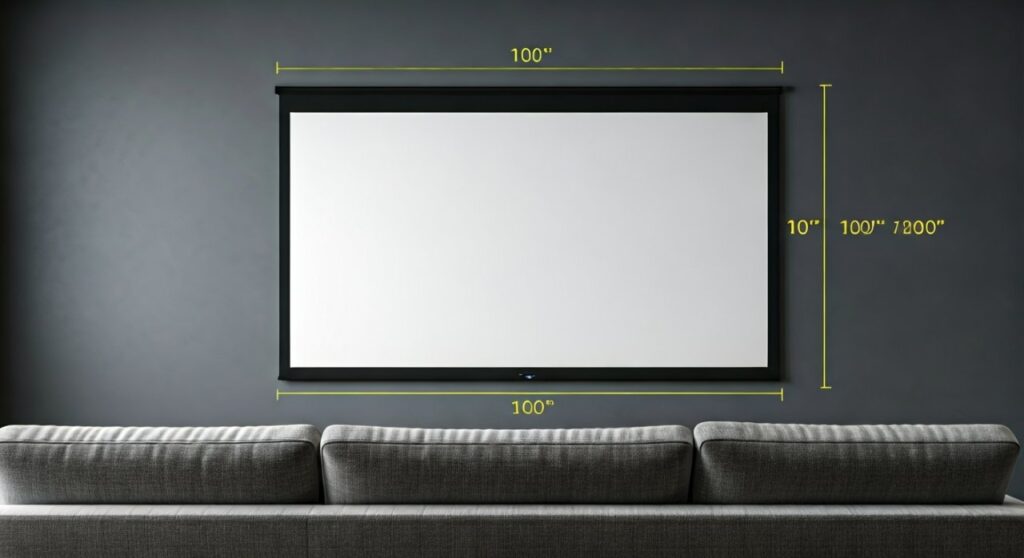 How Big is 100 Inch Projector Screen? Dimensions & Guide