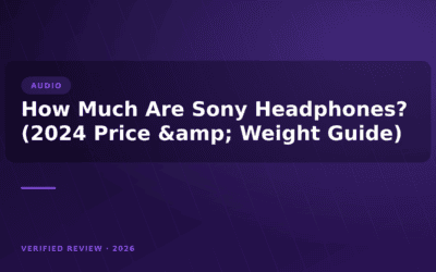 How Much Are Sony Headphones? (2024 Price & Weight Guide)